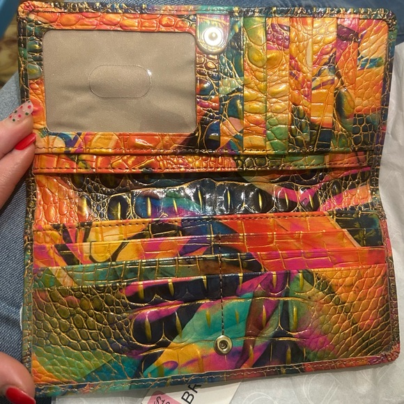 Brahmin Vibrant Croc-Embossed Clutch - Picture 2 of 3
